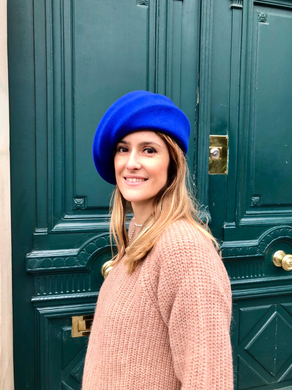 Chapeau Coquillage Bleu Klein
