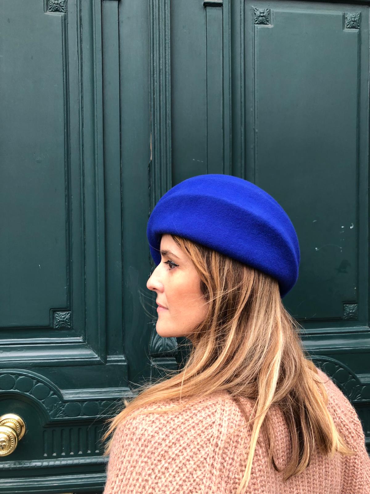 Chapeau Coquillage Bleu Klein