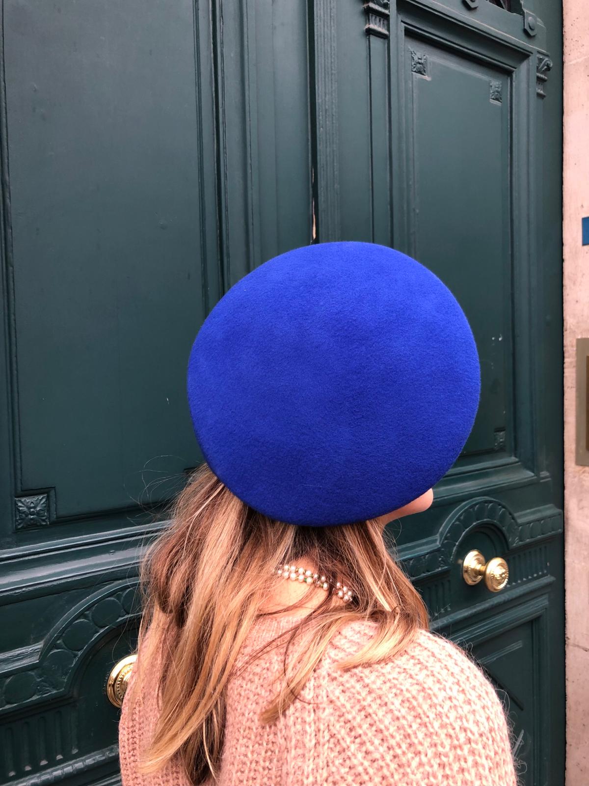 Chapeau Coquillage Bleu Klein